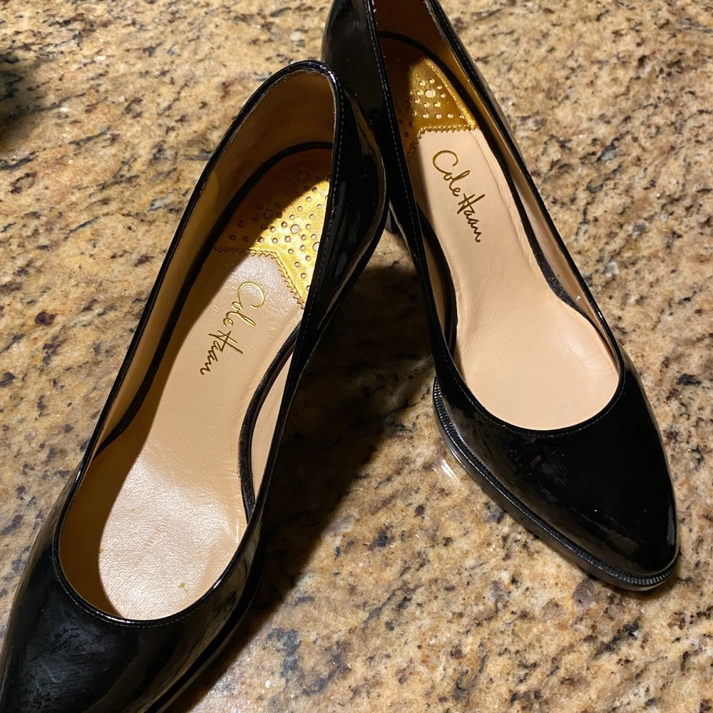 Cole Haan Patent Pumps